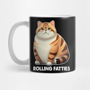 Rolling Fatties Voluptuous Velvet Vanguard Luxurious Fat Cat Art Mug